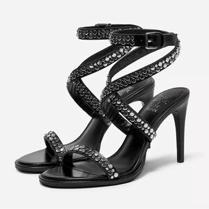 HEELED LEATHER SANDALS LUDOVIC DE SAINT SERNIN X ZARA